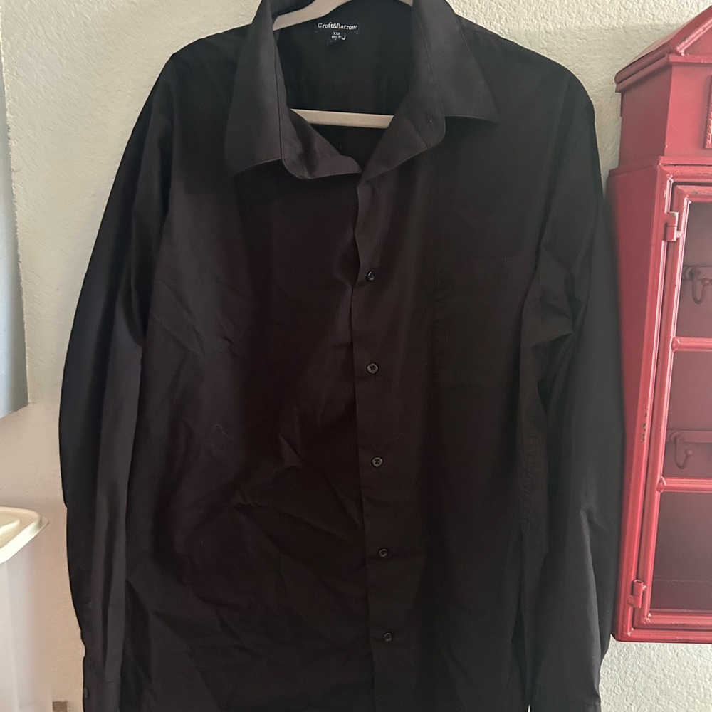 Croft & Barrow Men's Black Dress Shirt